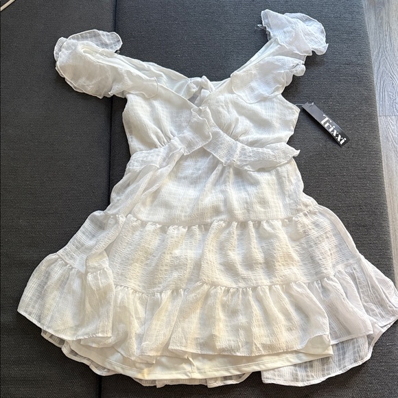 Trixxi Dresses & Skirts - Trixxi White Ruffled Kids Dress